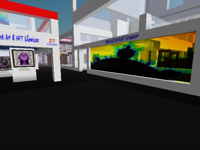 auto-run fractal animation in MetaCartel Tower lobby