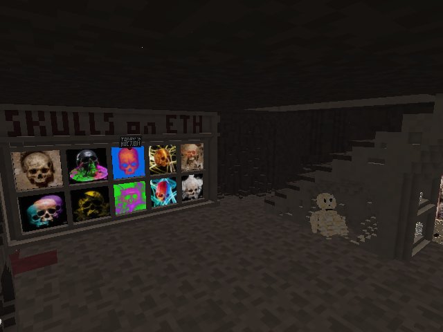 Updates in the MAGALL - SkullsOnETH Monastry! Auction sign...check...
