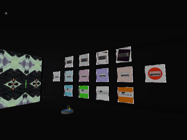 Setting up the new gallery for Friday's event!