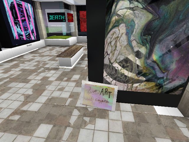 Oh! Looks like someone forgot their #cryptoart at #MoCAMuseum