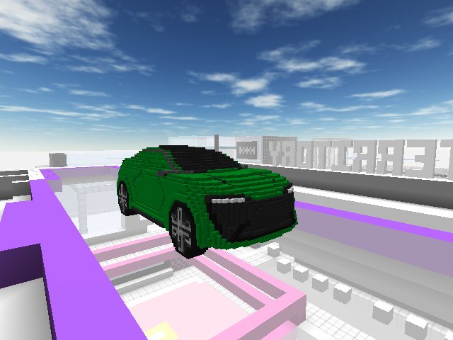 My CryptoMotors SUV has a rooftop view!