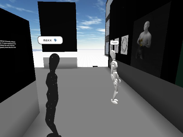 art opening visitors