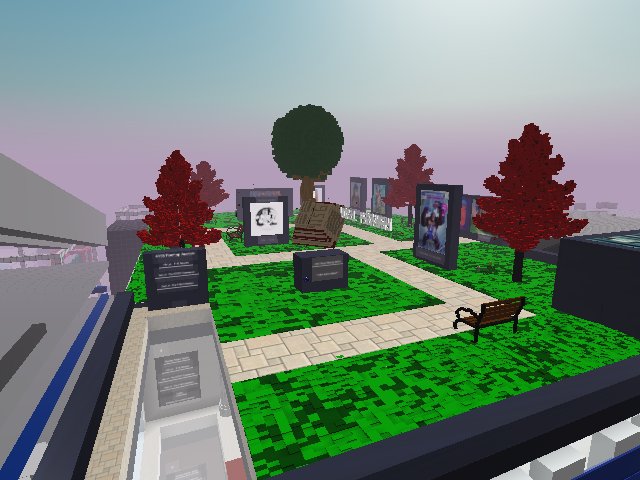 Beautiful voxel park