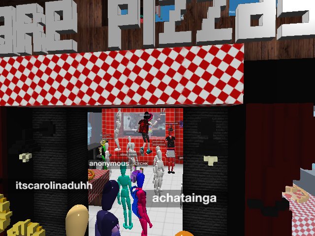 so many cool people at nostro's rare pizzas.