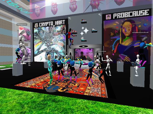 Thank you everyone for coming and cutting the rug!