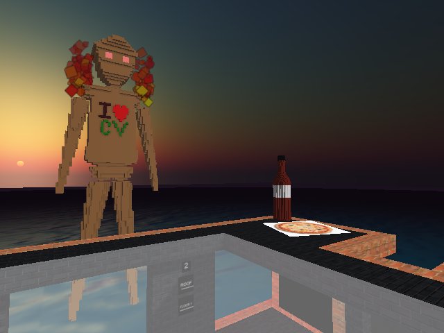 I did a quick tall Burningman effigy n he has on his CV werables ! (in honor of CV burning man / wearbles contest idea)