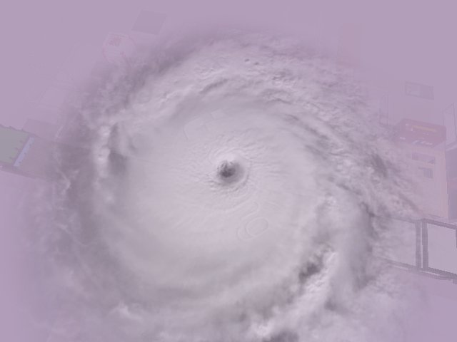 台風 in the tokyo sky!