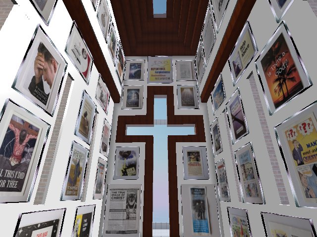 Inside the Subway Jesus Pamphlets Church on 23 Clarion, San Francisco
