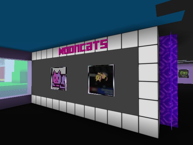 Mooncats wall in the gallery of Punk 1164