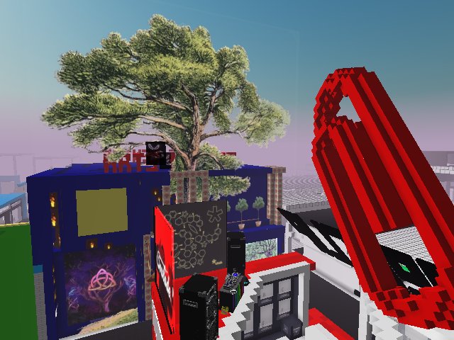 big structure, open space