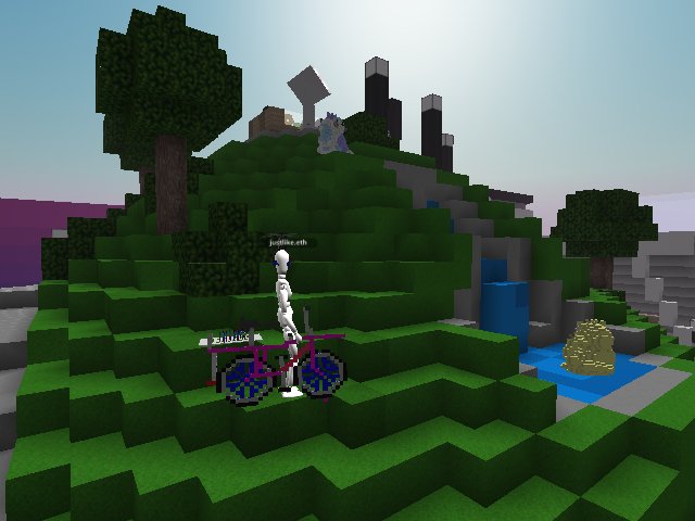 look who's riding in minecraft