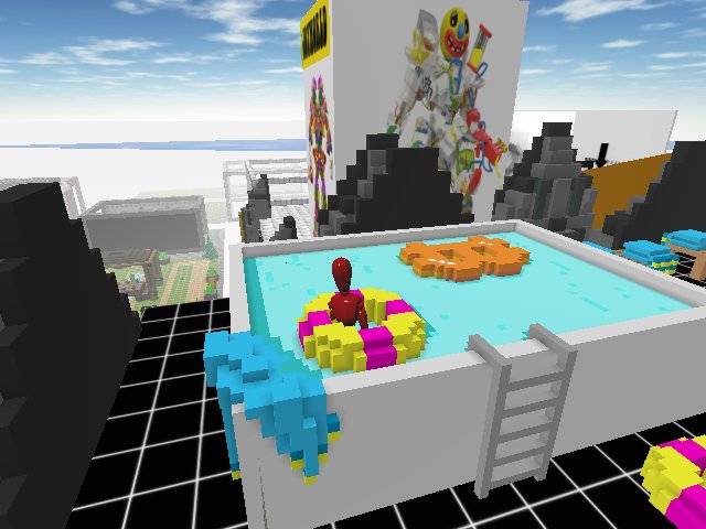 chillin at the roof in a pool
