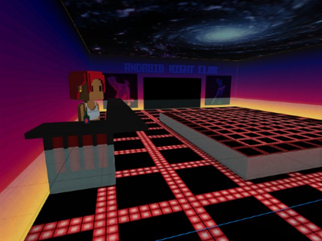 New bartender at the Android Night Club!!!