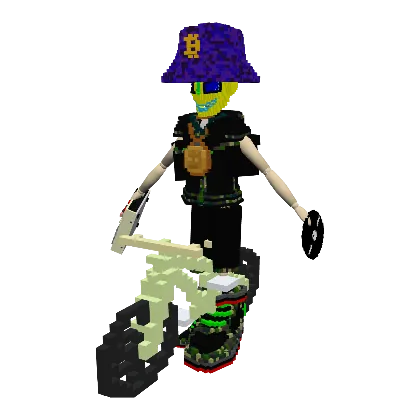 djlethalskillz wearing bucket hat and a deck