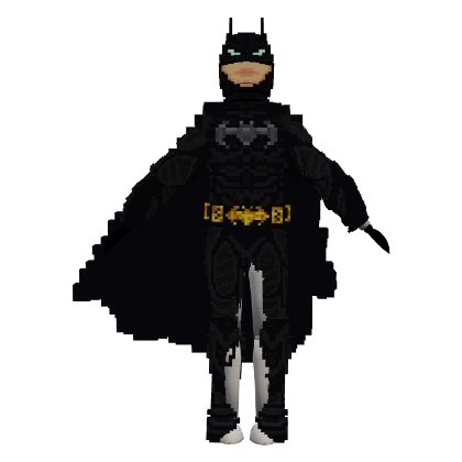 MetaVoxelz wearing black cape and cowl